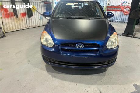 Blue 2008 Hyundai Accent Hatchback S