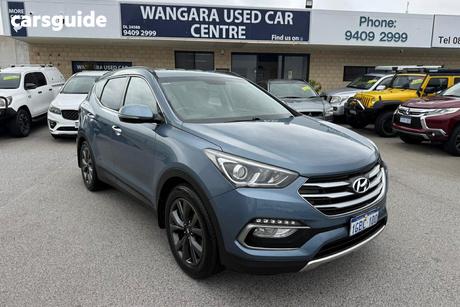 Blue 2016 Hyundai Santa FE Wagon 30 Special Edition