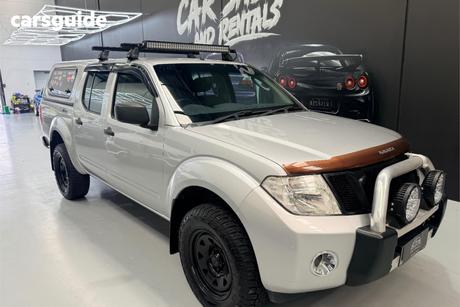 Silver 2012 Nissan Navara Dual Cab Pick-up St (4X4)