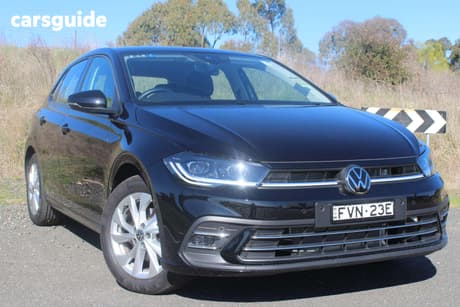 Black 2025 Volkswagen Polo Hatchback Style