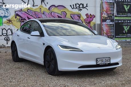 White 2024 Tesla Model 3 Sedan Long Range