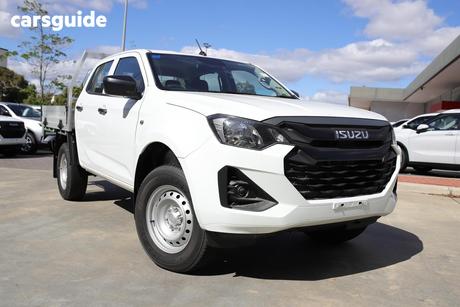 White 2025 Isuzu D-MAX Crew Cab Chassis Sx (4X4)