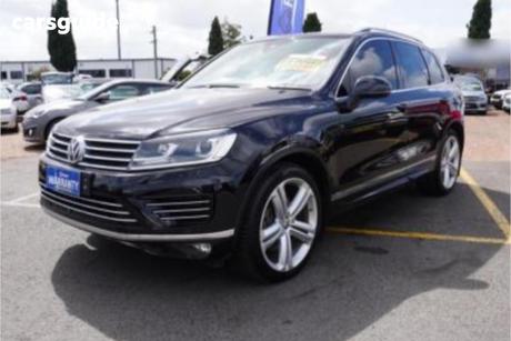 Black 2015 Volkswagen Touareg Wagon V8 Tdi R-Line