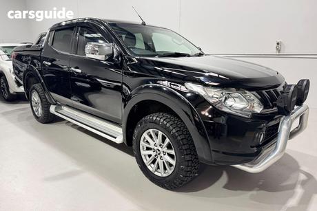 Black 2017 Mitsubishi Triton Ute Tray GLS (4X4) MQ MY18