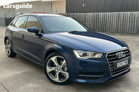 Blue 2013 Audi A3 Hatchback Sportback 1.4 Tfsi Attraction