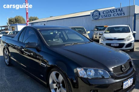 Black 2009 Holden Commodore Utility Ss