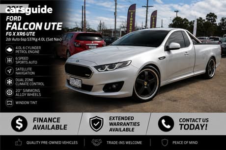 Silver 2015 Ford Falcon Ute Ute Tray XR6 R