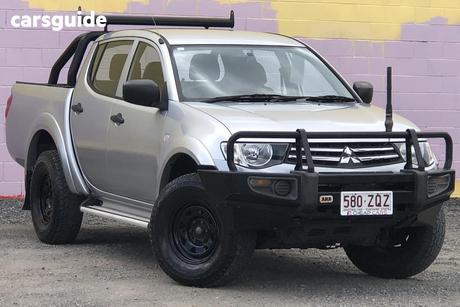Silver 2014 Mitsubishi Triton Double Cab Utility Glx (4X4)