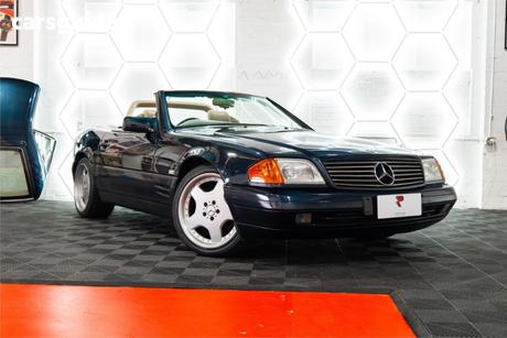 Blue 1996 Mercedes-Benz SL280 Convertible