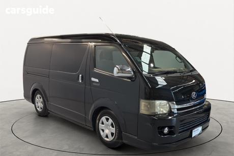 Black 2007 Toyota HiAce Commercial LONG SUPER GL