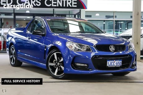 Blue 2016 Holden UTE Utility Sv6 Black Edition