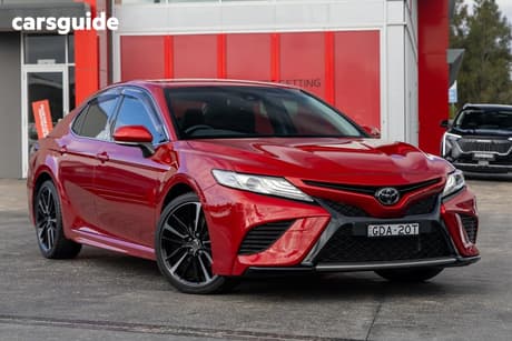Red 2019 Toyota Camry Sedan Sx