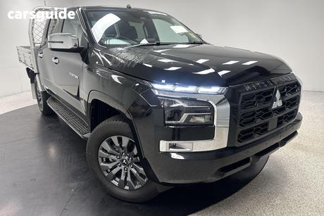 Black 2025 Mitsubishi Triton Double Cab Chassis Gls (4X4)
