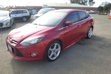 Red 2014 Ford Focus Sedan Titanium