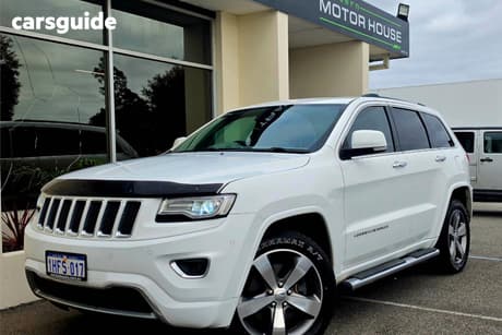 White 2013 Jeep Grand Cherokee Wagon Overland (4X4)