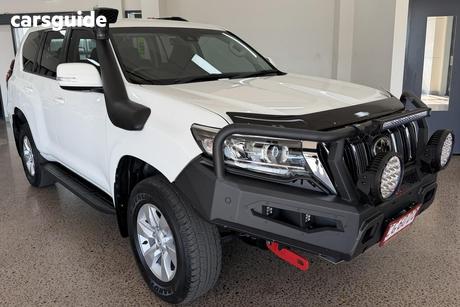 White 2022 Toyota Landcruiser Prado Wagon Gxl Flat Tailgate