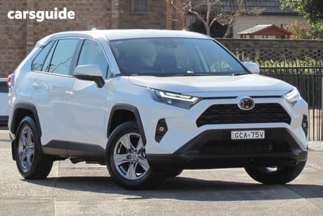 White 2025 Toyota RAV4 Wagon Gx (2Wd) Hybrid
