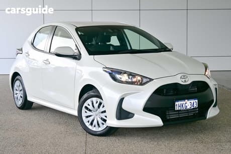 White 2021 Toyota Yaris Hatchback Ascent Sport