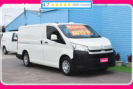 White 2022 Toyota HiAce Van Lwb