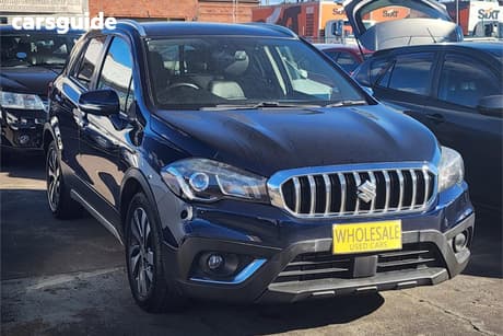 Blue 2019 Suzuki S-Cross Wagon Turbo Prestige
