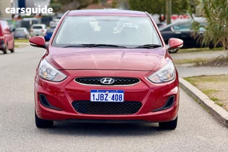 Red 2018 Hyundai Accent Hatchback Sport