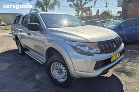 Silver 2017 Mitsubishi Triton Dual Cab Utility Glx (4X4)