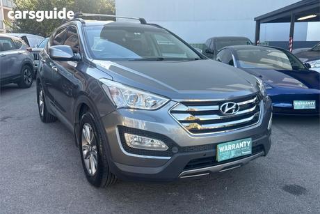 Grey 2012 Hyundai Santa FE Wagon Elite Crdi (4X4)