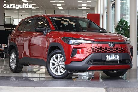 Red 2025 Toyota Corolla Cross Wagon Gx 2Wd Hybrid
