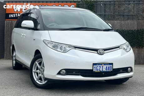 White 2007 Toyota Tarago Wagon Ultima V6
