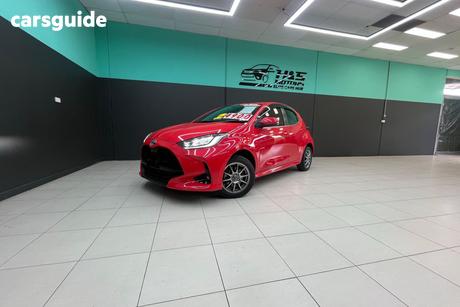Red 2020 Toyota Yaris Hatch SX HYBRID MXPH10R