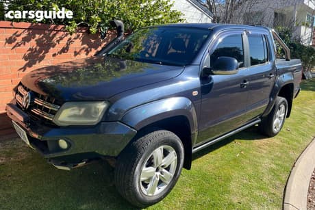 Blue 2017 Volkswagen Amarok Dual Cab Utility V6 Tdi 550 Highline