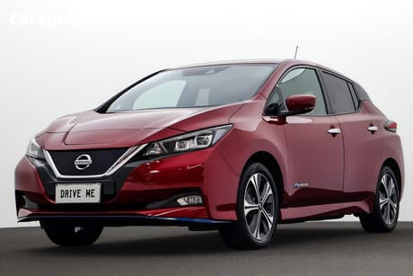 Red 2021 Nissan Leaf Hatchback E+