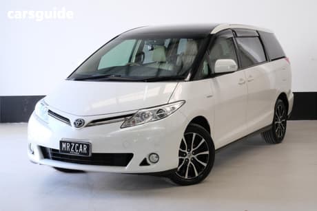 White 2014 Toyota Tarago Wagon Ultima V6