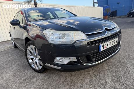 Blue 2009 Citroen C5 Sedan 2.0 Hdi Exclusive