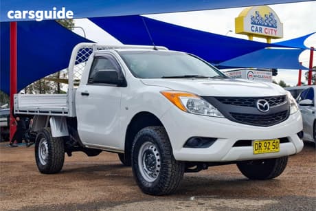 White 2013 Mazda BT-50 Dual Cab Chassis Xt (4X2)