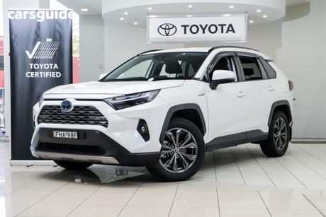 White 2024 Toyota RAV4 Wagon Gxl (2Wd) Hybrid
