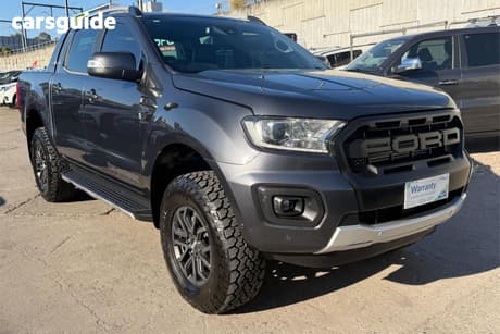 Grey 2020 Ford Ranger Double Cab Pick Up Wildtrak 2.0 (4X4)