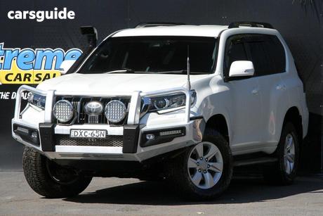 White 2018 Toyota Landcruiser Prado Wagon Gxl (4X4)