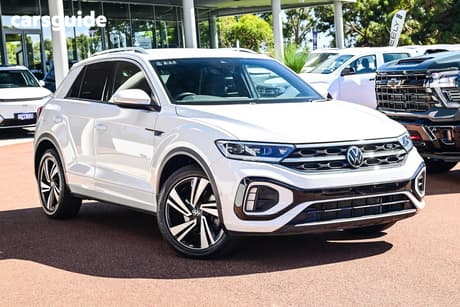 White 2023 Volkswagen T-ROC Wagon 140Tsi R-Line (Restricted Ftr)