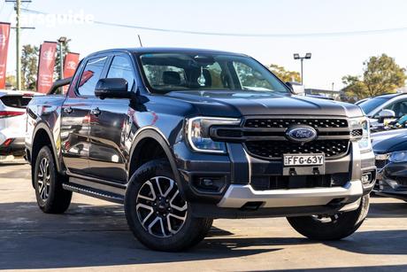 Grey 2023 Ford Ranger Double Cab Pick Up Sport 3.0 (4X4)