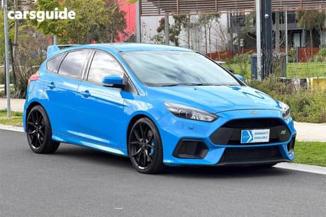 Blue 2017 Ford Focus Hatchback Rs