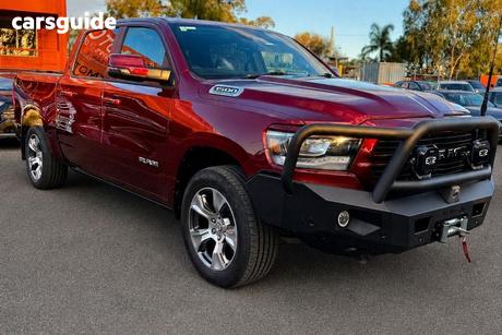 Red 2023 RAM 1500 Ute Tray LARAMIE (W/SUNROOF) MHEV DT MY24