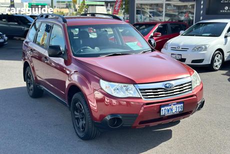 Red 2008 Subaru Forester Wagon X