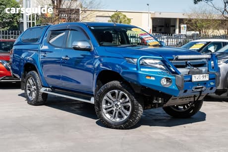 Blue 2019 Mitsubishi Triton Double Cab Pick Up Gls (4X4) Premium