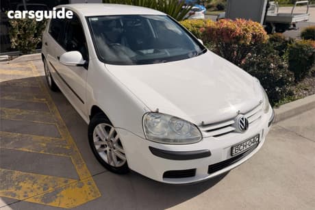 White 2007 Volkswagen Golf Hatchback 1.9 Tdi Comfortline