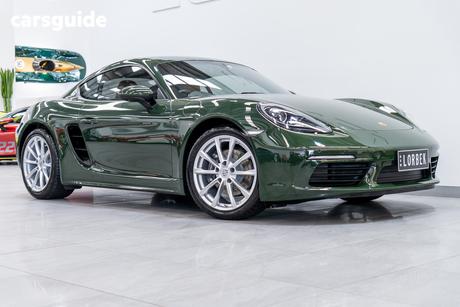 Green 2022 Porsche 718 Coupe Cayman