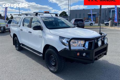 White 2019 Toyota Hilux Double Cab Pick Up Sr (4X4)