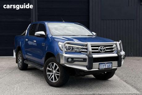 Blue 2015 Toyota Hilux Dual Cab Utility Sr5 (4X4)