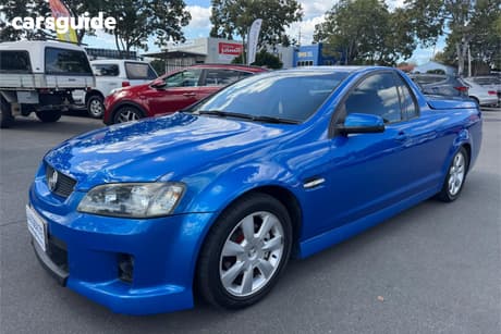 Blue 2009 Holden Commodore Utility Sv6