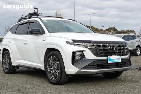 White 2021 Hyundai Tucson Wagon Elite N Line (Fwd)